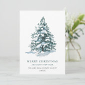 パインエレガントツリーのクリスマス企業の挨拶 シーズンカード (スタンド正面)