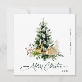 パインエレガントツリーのクリスマス企業の挨拶 シーズンカード (正面)