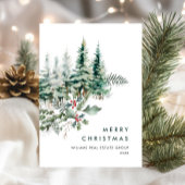 パインエレガントツリーのクリスマス企業の挨拶 シーズンカード