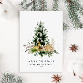 パインエレガントツリーのクリスマス企業の挨拶 シーズンカード