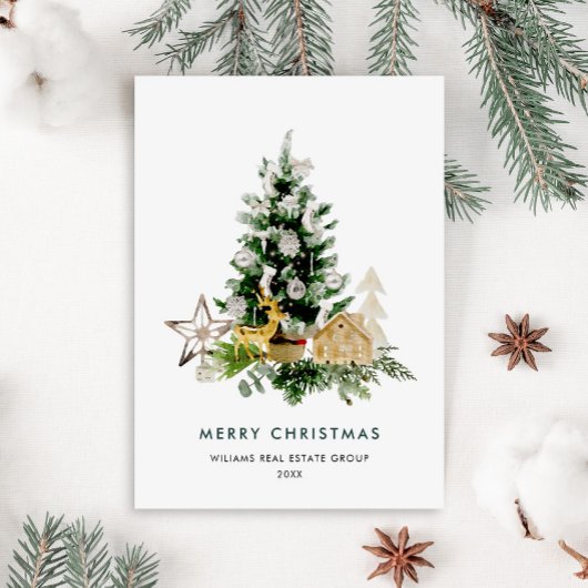 パインエレガントツリーのクリスマス企業の挨拶 シーズンカード