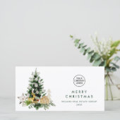 パインエレガントツリーのクリスマス企業の挨拶 シーズンカード (スタンド正面)