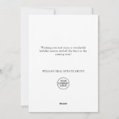 パインエレガントツリーのクリスマス企業の挨拶 シーズンカード (裏面)