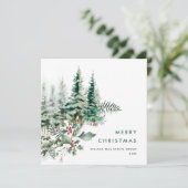 パインエレガントツリーのクリスマス企業の挨拶 シーズンカード (スタンド正面)