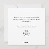 パインエレガントツリーのクリスマス企業の挨拶 シーズンカード (裏面)