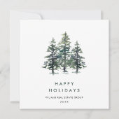 パインエレガントツリーのクリスマス企業の挨拶 シーズンカード (正面)