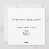 パインエレガントツリーのクリスマス企業の挨拶 シーズンカード (裏面)