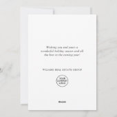 パインエレガントツリーのクリスマス企業の挨拶 シーズンカード (裏面)