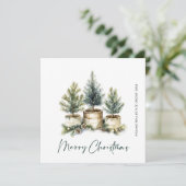 パインエレガントツリーのクリスマス企業の挨拶 シーズンカード (スタンド正面)
