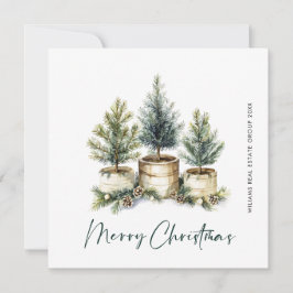 パインエレガントツリーのクリスマス企業の挨拶 シーズンカード
