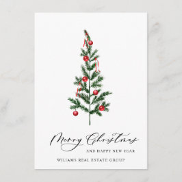 パインエレガントツリーのクリスマス企業の挨拶 シーズンカード