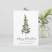 パインエレガントツリーのクリスマス企業の挨拶 シーズンカード (スタンド正面)
