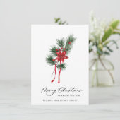 パインエレガントツリーのクリスマス企業の挨拶 シーズンカード (スタンド正面)