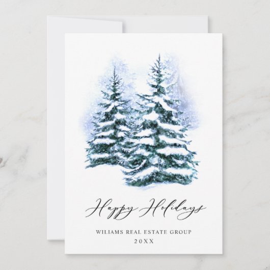パインエレガントツリーのクリスマス企業の挨拶 シーズンカード (正面)