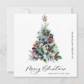 パインエレガントツリーのクリスマス企業の挨拶 シーズンカード (正面)