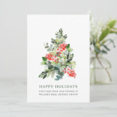 パインエレガントツリーのクリスマス企業の挨拶 シーズンカード (スタンド正面)