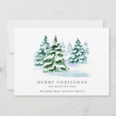 パインエレガントツリーのクリスマス企業の挨拶 シーズンカード (正面)