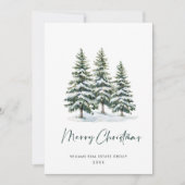 パインエレガントツリーのクリスマス企業の挨拶 シーズンカード (正面)