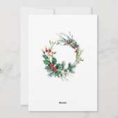 パインエレガントツリーのクリスマス企業の挨拶 シーズンカード (裏面)