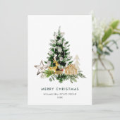 パインエレガントツリーのクリスマス企業の挨拶 シーズンカード (スタンド正面)