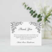 パインエレガントブランチ死別葬礼ありがとう ポストカード (スタンド正面)