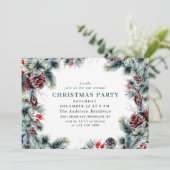 パインエレガントホリーベリークリスマスホリデーパーティー 招待状 (スタンド正面)