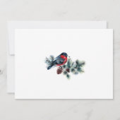 パインエレガントホリーベリークリスマスホリデーパーティー 招待状 (裏面)