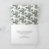 パインエレガントモミHolly Berryクリスマスグリーティング シーズンカード (内部)