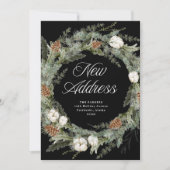 パインエレガントリースブラック |クリスマスの新住所 シーズンカード (正面)