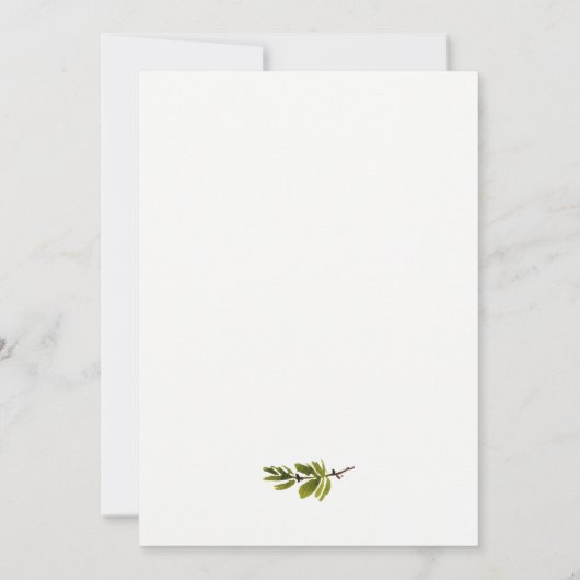 パインエレガント支部動物写真悔やみや弔慰記念碑 サンキューカード (裏面)