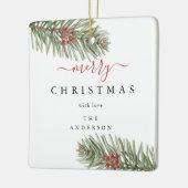 パインエレガント素朴クリスマスモダン セラミックオーナメント (左)
