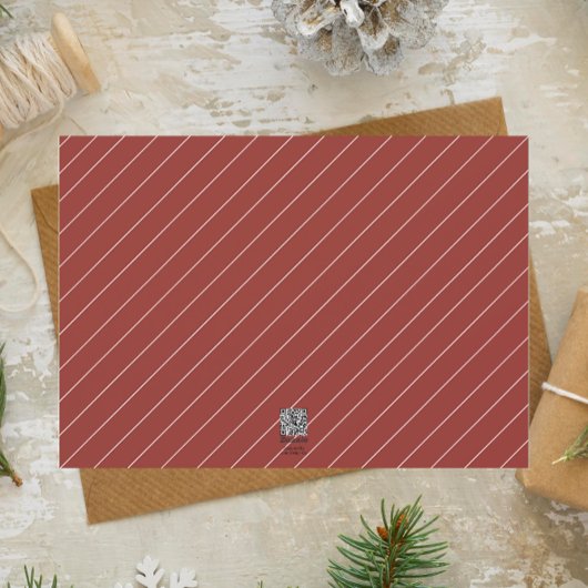 パインエレガント素朴クリスマス2カスタム枚の写真Invite シーズンカード