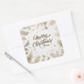 パインエレガント離れズ&コーンホリデー |ステッカー スクエアシール (封筒)