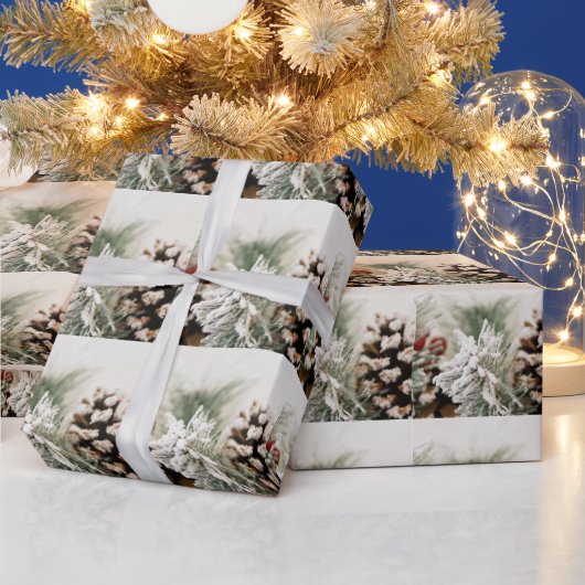 パインエレガント2025年大晦日カスタム ラッピングペーパー (クリスマス)