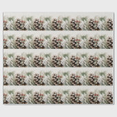 パインエレガント2025年大晦日カスタム ラッピングペーパー (フラット)