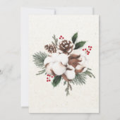 パインエレガント&コットンホリデーパーティー 招待状 (裏面)