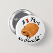 パインオショコラおもしろい – ペフランスのストリー 缶バッジ (正面&裏面)
