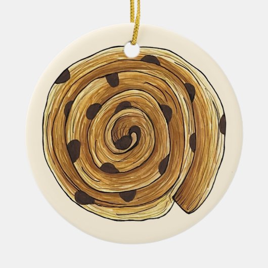 パインオーレーズンパテフランスのシセリーベーカリー食品 セラミックオーナメント (正面)