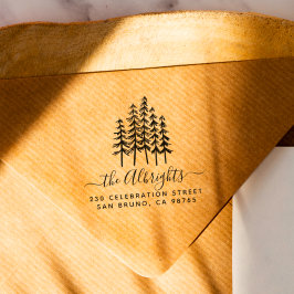 パインカスタムズ名署名差出人住所 ラバースタンプ