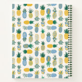 パインカラフルアップルパーソナライズされたレシピ ノートブック (裏面)