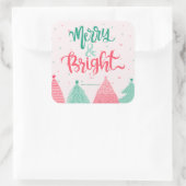 パインカラフルツメリー&ブライトピンク スクエアシール (バッグ)