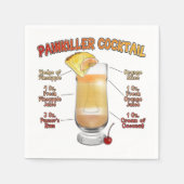 パインキラーカクテルレシピアート スタンダードカクテルナプキン (正面)