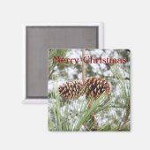 パインクリスマスマグネット マグネット (正面/裏面)