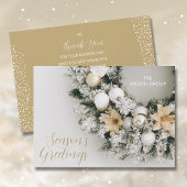 パインクリスマスリースビジネスサンキュー シーズンカード