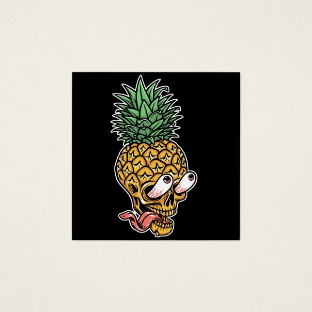 パインクールアップルスカルイラストレーション (正面)