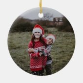 パイングリーンクリスマスボタニカルジョイオーナメント セラミックオーナメント (裏面)