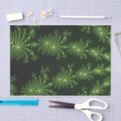 パイングリーンフラクタルアートデザイン 薄葉紙 (クラフト)