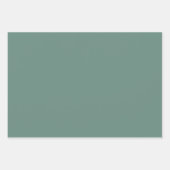 パイングリーンレッドメリークリスマスサンタ ラッピングペーパーシート (正面2)