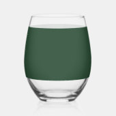 パイングリーン ステムなしワイングラス (左)