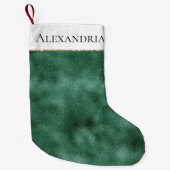 パイングリーン スモールクリスマスストッキング (正面)
